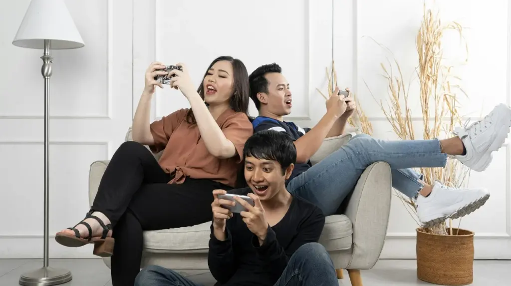 Adults Playing Online Games
