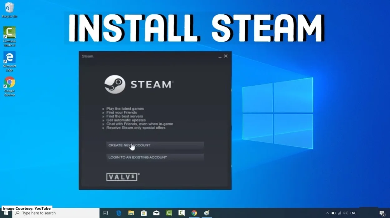 Gaming account on Steam