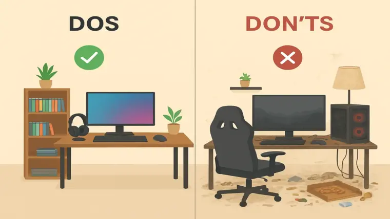 Gaming Room Dos and Don’ts